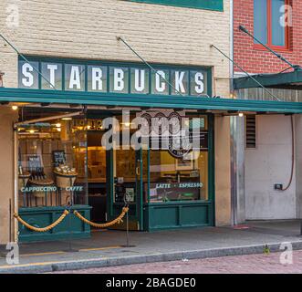 Starbucks d'origine vide Banque D'Images