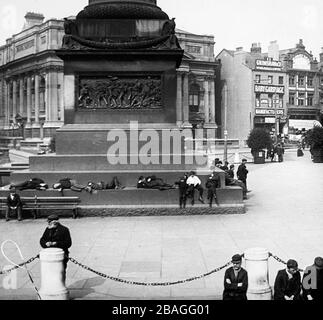 Chômeurs à Liverpool, époque victorienne Banque D'Images