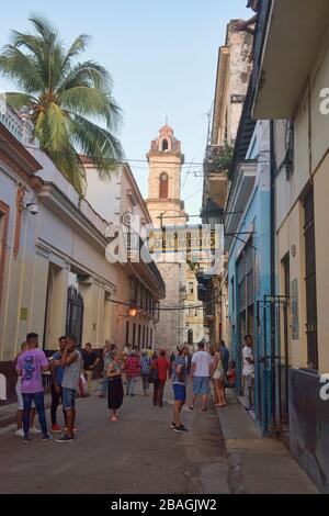 Le célèbre hantent de Hemingway la Bodeguita del Medio, la Havane, Cuba Banque D'Images