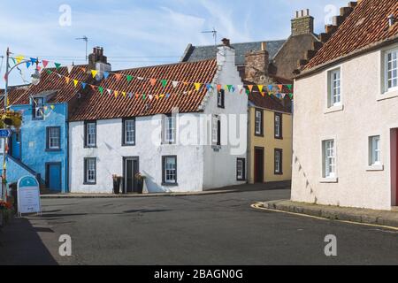 Cottages à West Shore, Pittenweem, Écosse Banque D'Images