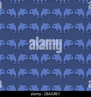 Motif poissons, illustration, vecteur sur fond blanc Illustration de Vecteur