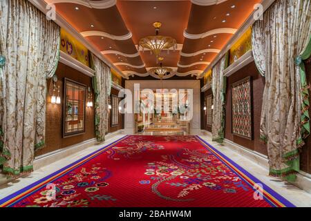 Décoration intérieure du Wynn Hotel Convention Center à Las Vegas, Nevada, États-Unis. Banque D'Images