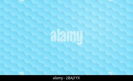 Motif hexagonal transparent sur fond bleu clair et turquoise. Simple abstrait arrière-plan moderne en résolution 4 k. Banque D'Images