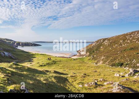 Baie de Ceannabeinne, près de Durness, Écosse Banque D'Images