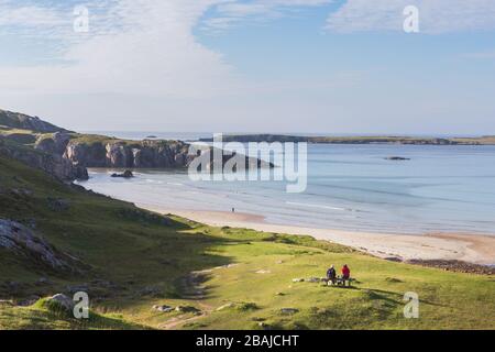 Baie de Ceannabeinne, près de Durness, Écosse Banque D'Images