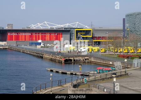 Londres, Royaume-Uni. 28 mars 2020. Londres, Royaume-Uni, Londres Excel Center traitera les patients de Covid-19 « en quelques jours ». Il a été renommé NHS Nightingale, Credit: Michelle Sadgrove/Alay Live News Banque D'Images