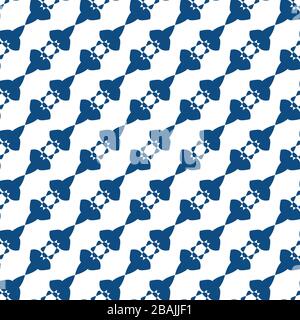 Motif géométrique sans couture avec formes abstraites bleues. Texture vectorielle EPS10 Illustration de Vecteur