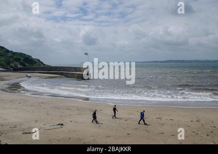 The Rashleigh Inn at Polkerris, par à Cornwall, Angleterre, Royaume-Uni Banque D'Images