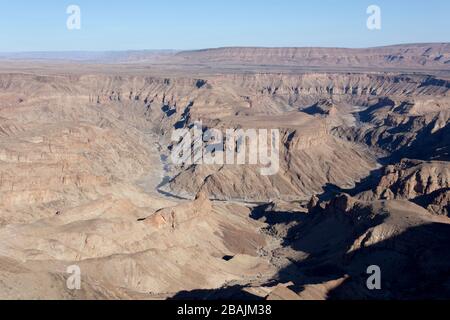 Photo du canyon de la rivière aux poissons en Namibie Banque D'Images