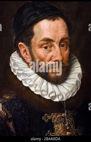 William I Prince of Orange 1533 – 1584 également connu sous le nom de William The Silent par Adriaen Thomasz Key 1544-1589 Néerlandais Pays-Bas Banque D'Images