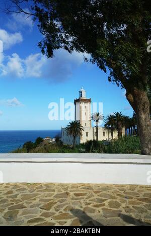 Cap Spartel, côte atlantique marocaine, océan Atlantique, Tanger, Maroc, Afrique du Nord, Afrique Banque D'Images