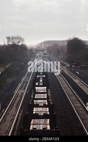 12/03/2020 Colliery Hatfield (à l'est de Doncaster) 66154 6Z66 1500 entrée C Scunthorpe - sortie Newport East Usk (L) 1851xx 1353 Aéroport de Manchester Banque D'Images