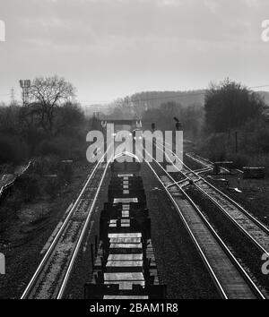 12/03/2020 Colliery Hatfield (à l'est de Doncaster) 66154 6Z66 1500 entrée C Scunthorpe - sortie Newport East Usk (L) 1851xx 1353 Aéroport de Manchester Banque D'Images