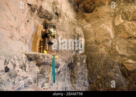 Santa cova, Verge de Montserrat (Moreneta), Montserrat, Catalogne, Europe Banque D'Images