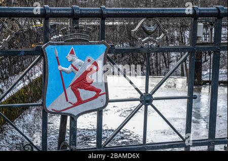 Lillehammer, Norvège armoiries Banque D'Images