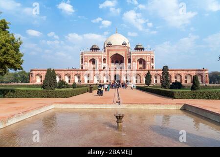 Tombeau d'Humayun, Delhi est, Inde Banque D'Images