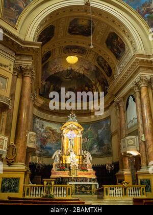 Autel principal de Santa Maria Maggiore, Bergame Banque D'Images