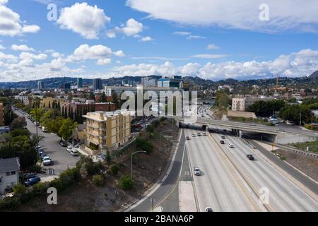 101 Freeway Hollywood Los Angeles Banque D'Images