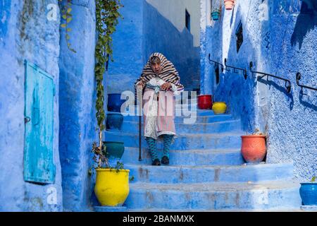 Chefchaouen, Maroc Banque D'Images