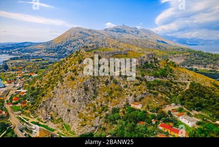 Les ruines historiques du château de Rozafa à Shkoder, en Albanie Banque D'Images