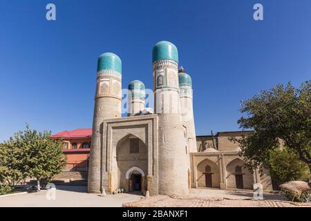 Mosquée de char minar, ou mosquée de Chor minar, Boukhara, Buchara, Ouzbékistan, Asie centrale, Asie Banque D'Images