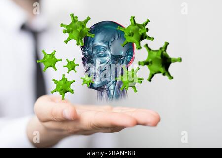 Une épidémie de coronavirus 2019-nCoV Banque D'Images