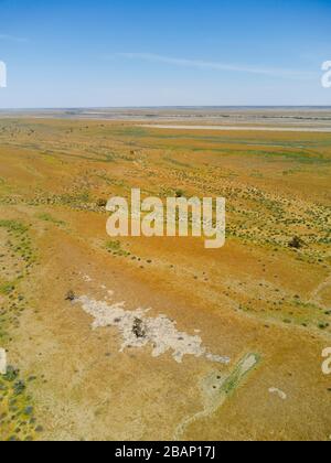 Antenne des plaines inondées de Coopers Creek Western Queensland Australie Banque D'Images