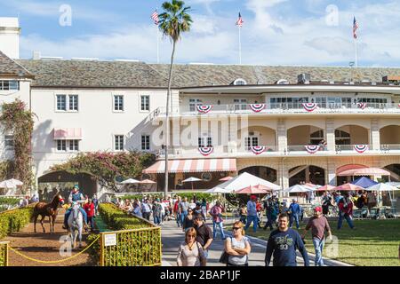 Miami Florida,Hialeah,Miami,Hialeah Park,course de chevaux quart,champ de course,FL110116050 Banque D'Images