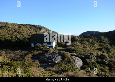 Petrópolis, Brésil, 13 mars 2020. Abrigo do Açú, situé à Morro do Açú dans le parc national de Serra dos Órgãos, au plus point de la ville de PET Banque D'Images