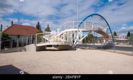 Gyorszentivan 0927 2019 Le nouveau pont de Győr-Győrszentiván a été remis Banque D'Images