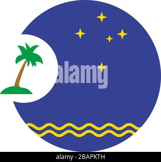 Forum des îles du Pacifique d'illustration vectorielle du logo sur fond blanc. Illustration de Vecteur