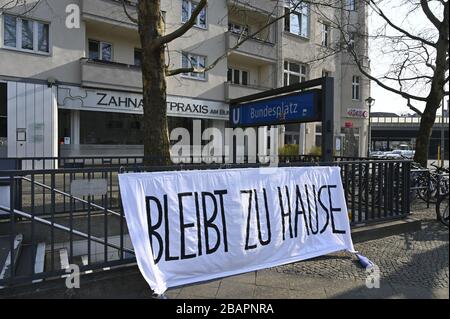 Berlin est une ville tranquille pendant le verrouillage de la COVID-19 Banque D'Images