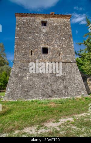 Butrint est les principaux centres archéologiques d'Albanie et est protégé par l'UNESCO en tant que site du patrimoine mondial. La ville ancienne a été construite sur Ksami Banque D'Images