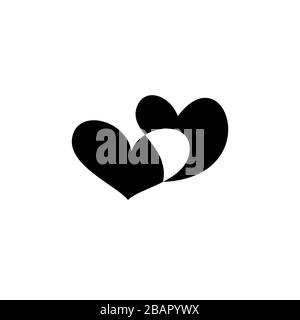 Joyeuses fêtes de Saint Valentin et des éléments de design de mariage Illustration de Vecteur