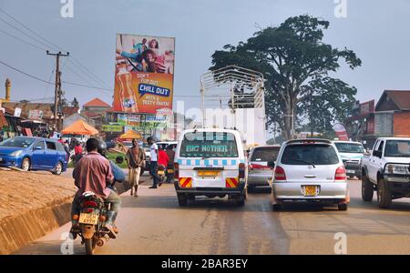 Dans les rues de Kampala, la capitale de l'Ouganda Banque D'Images