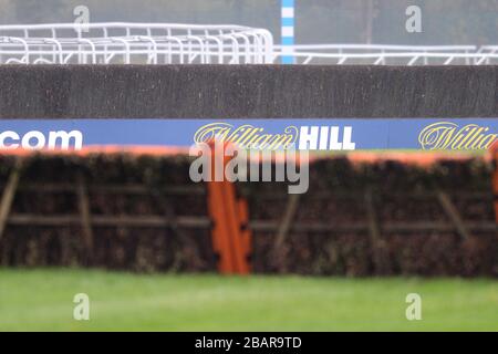 Signalisation de William Hill à l'hippodrome de Kempton Banque D'Images