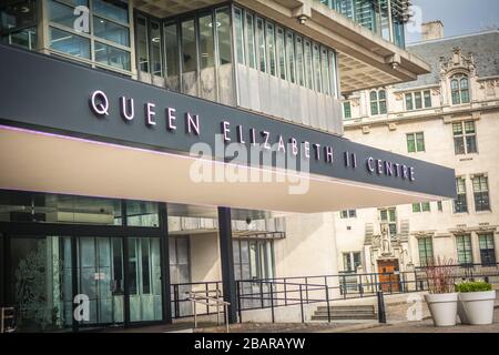 LONDON-Queen Elizabeth II Centre, une salle de conférence au coeur de Westminster Banque D'Images