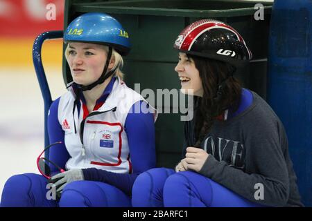 Kathryn Thomson (à gauche) et mari Deland de Grande-Bretagne Banque D'Images