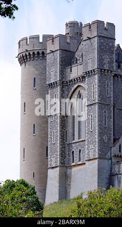 Arundel Castle dans le West Sussex. Banque D'Images