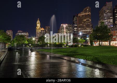 Rose Kennedy Greenway Park, Boston Banque D'Images