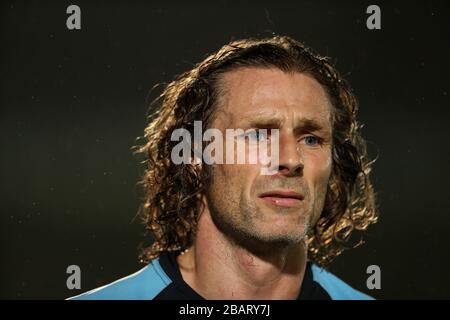 Le Manager de joueur intérimaire de Wycombe Wanderers Gareth Ainsworth Banque D'Images