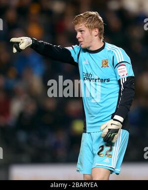 Ben Amos, gardien de but de Hull City Banque D'Images