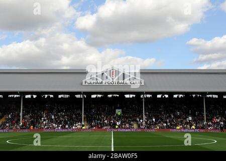 Vue générale sur Craven Cottage, maison de Fulham Banque D'Images