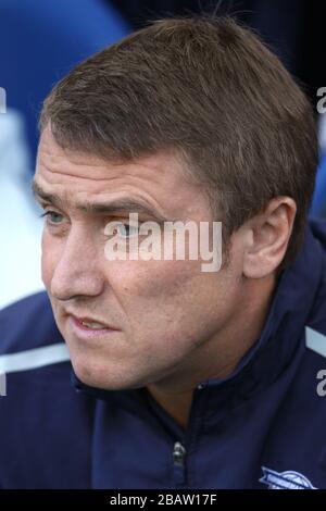 Lee Clark, directeur de Birmingham City Banque D'Images