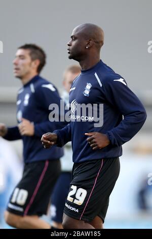 Leroy Lita de Birmingham City (à droite) pendant le préchauffage Banque D'Images