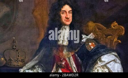 CHARLES II D'ANGLETERRE (1630-1685) VERS 1680 Banque D'Images