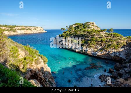 Calo des Moro, Santanyí, Majorque, Espagne Banque D'Images