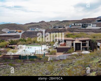 Belle résidence de MacDonald Ranch à Henderson, Nevada Banque D'Images