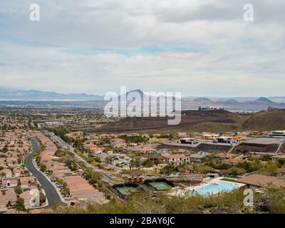 Belle résidence de MacDonald Ranch à Henderson, Nevada Banque D'Images
