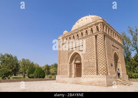 Mausolée ismail Samani, Boukhara, Buchara, Ouzbékistan, Asie centrale, Asie Banque D'Images